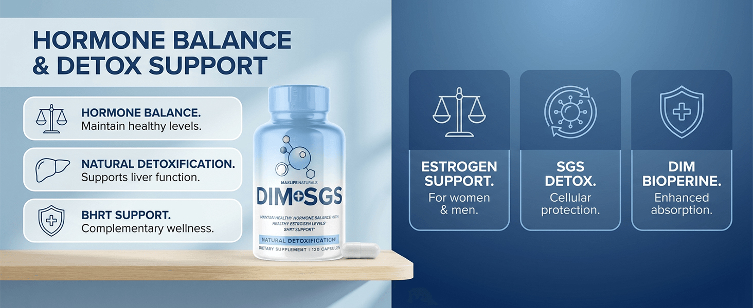 MaxLife Naturals DIM SGS 120 Capsules Hormone Balance Support Made in USA