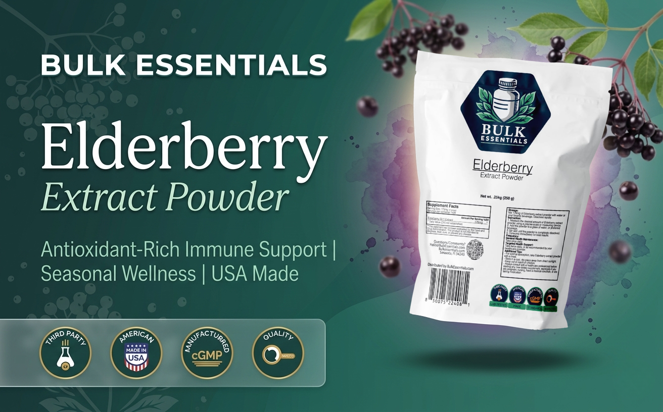 Elderberry Extract Powder w/Maltodextrin, 100g, 175mg Per Serving