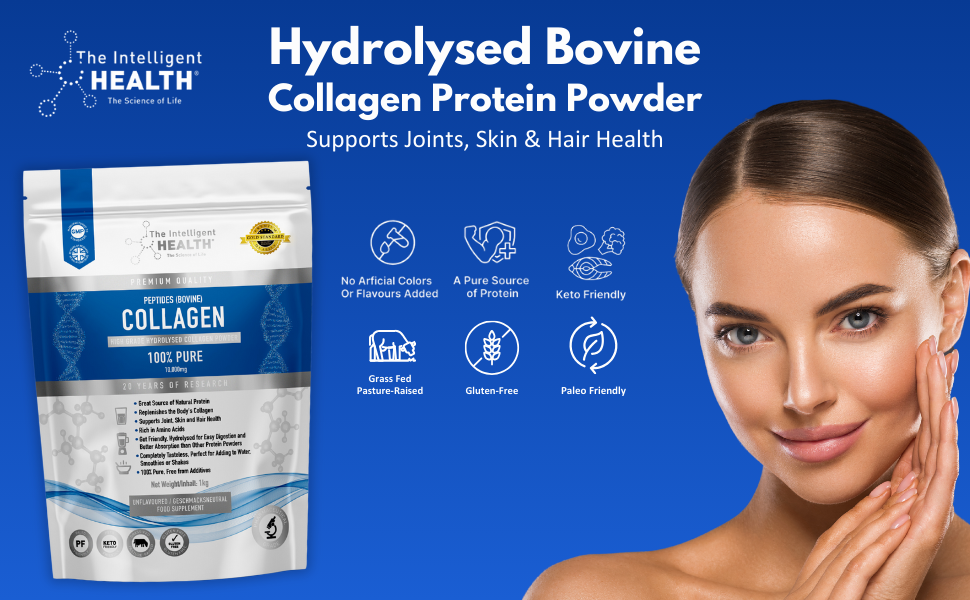 Hydrolyzed Collagen Peptides Powder, Grass Fed, 10g per Serving (200g)