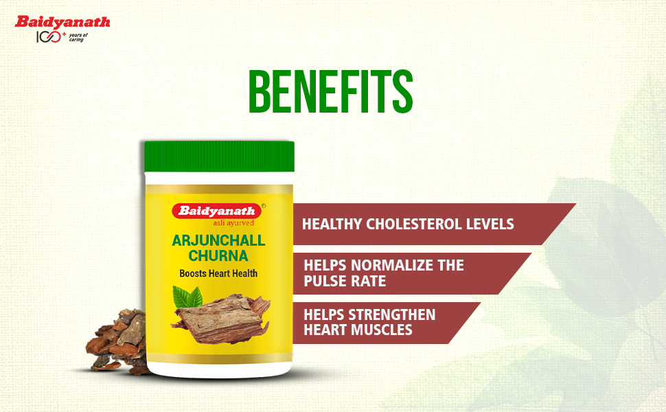 Baidyanath Arjunchall Churna - 100 g (Pack of 3)