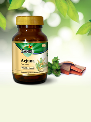 Zandu Arjuna Capsules - Helps to Maintain a Healthy Heart while Helping Keep Diabetes & Cholesterol Under Check, also Promotes Good Urinary Health - Pack of 60 Veg capsules