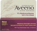 Aveeno 最大强度 1% Hydrocortisone 抗石膏, 1 Oz, (24包)