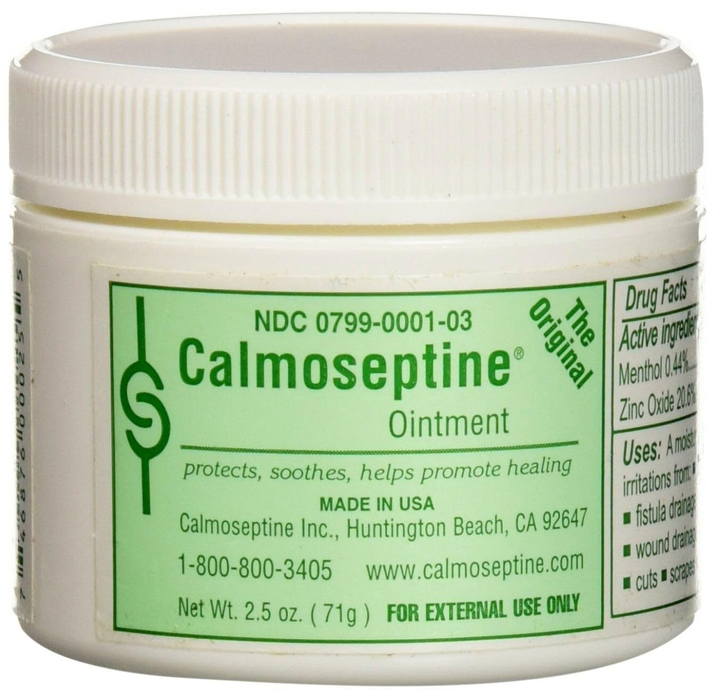 Calmoseptine Ointment - 2.5 Oz Jar(3号包)