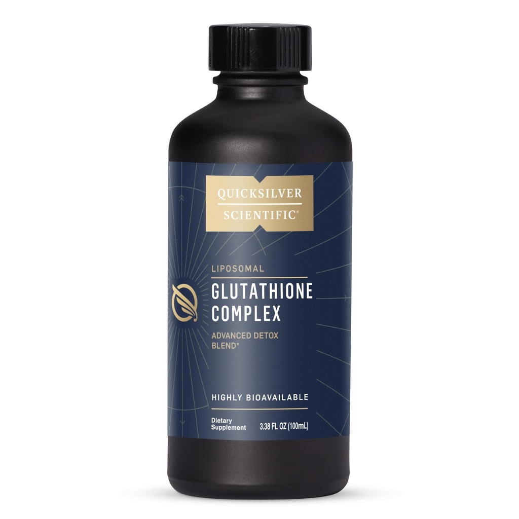 Quicksilver Scientific Glutathione Complex - 具有液态Glutathione & Milk 硝酸盐的高级吸收抗氧化剂补充剂 - 维生素B Complex - 日常使用补充剂 (3.38 fl oz)