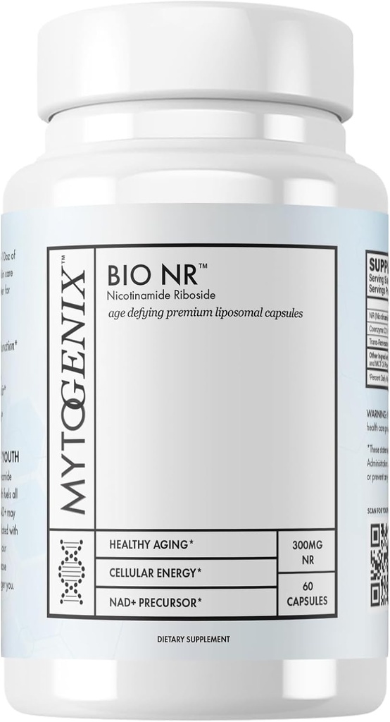 纯NR Capsules - Nicotinamide Riboside 补充 - 300 mg 人均服务 - 60 capsules 每瓶 - 抗衰老修复损伤DNA - 改善认知功能 - 优化大脑活动