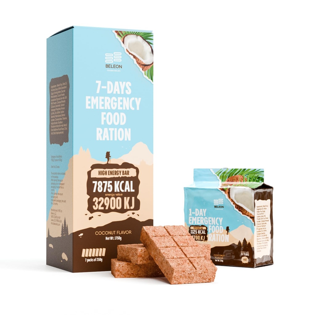 MRE 紧急食品供应 -- -- 7天的椰子饼干