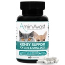 AminAvast 小狗和猫 肾支持 - 在猫和小狗中促进健康的肾支持 - 300mg, 60 Capsule
