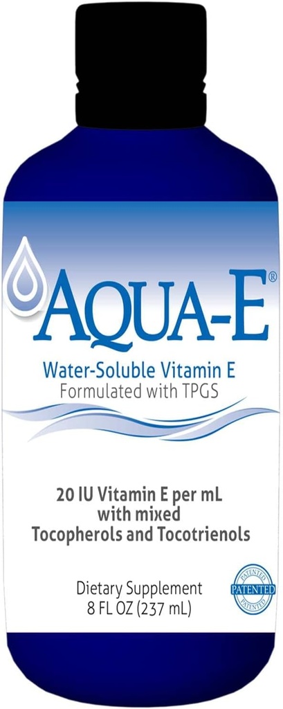 UNIQUE E A.C. Grace Company, Aqua-E 水溶性维生素E, Tocopherols & Tocotrienols, 8 fl oz (237毫升)