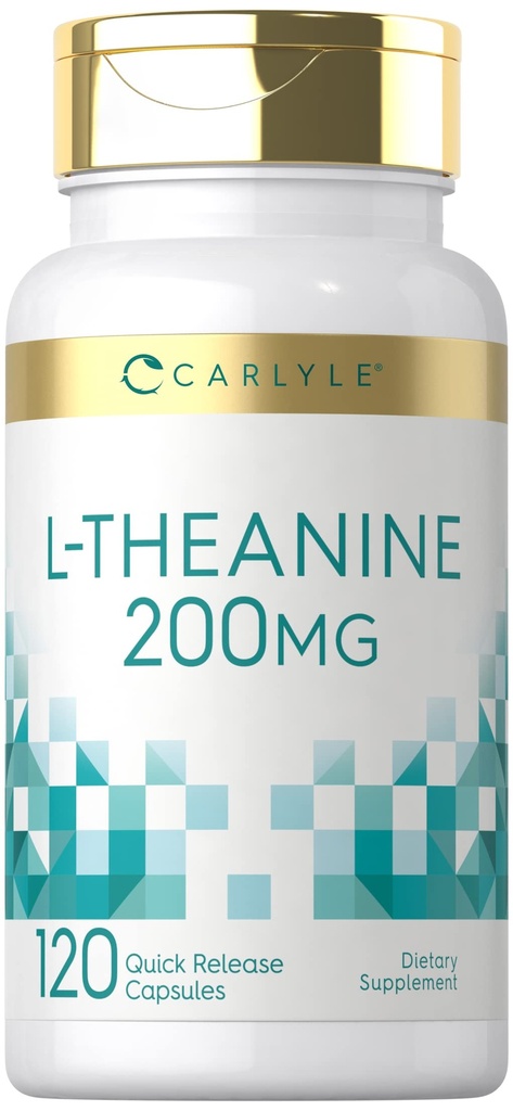 Carlyle L-Theanine 200mg 补编 | 120 Capsules | 非GMO, Gluten Free