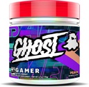 GHOST Gamer: 能量和焦点支持公式 - 40 services, Peach - Nootrophics and Natural Cafeine for attention, 准确性和反应时间 - Vegan, Gluten - Free