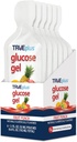 TRUEplus Glucose Gel 邮袋,水果冲锋剂 Flavor, 15g 快动作碳水化合物, Fat Free, Gluten Free, 快速支持低血糖和能量, 6 Pack