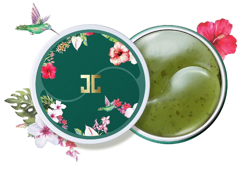 JAYJUN 绿茶眼 Gel 补丁 暗圆 普菲眼 下眼补丁 1.4g,60 in Jar