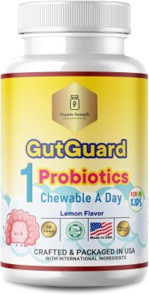 (原始内容存档于2017-09-29). Kids Probiotics for Gut Health QQ Lemon Flavor, Halal Childrens Probiotic 4 - 12岁儿童一天1号. 为儿童提供抗生素,促进消化支持和健康。
