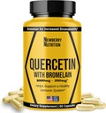 Quercetin with Bromelain 补编 1200mg, Quercetin 500mg Capsules, 帮助支持健康豁免, 强抗氧化剂, 60 个计数