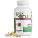 Bronson Milk Thetle Silymarin Marianum & Dandelion 提取活体健康支持,抗氧化剂支持,解毒,120 Capsules