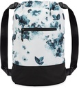 Flex Cinch Drawstring Gym Bag for Women with Graphic Designs 持久轻量级 Gym Cinch Bags 佳作 Gym Bag, 旅行和过夜 Teal - 花朵