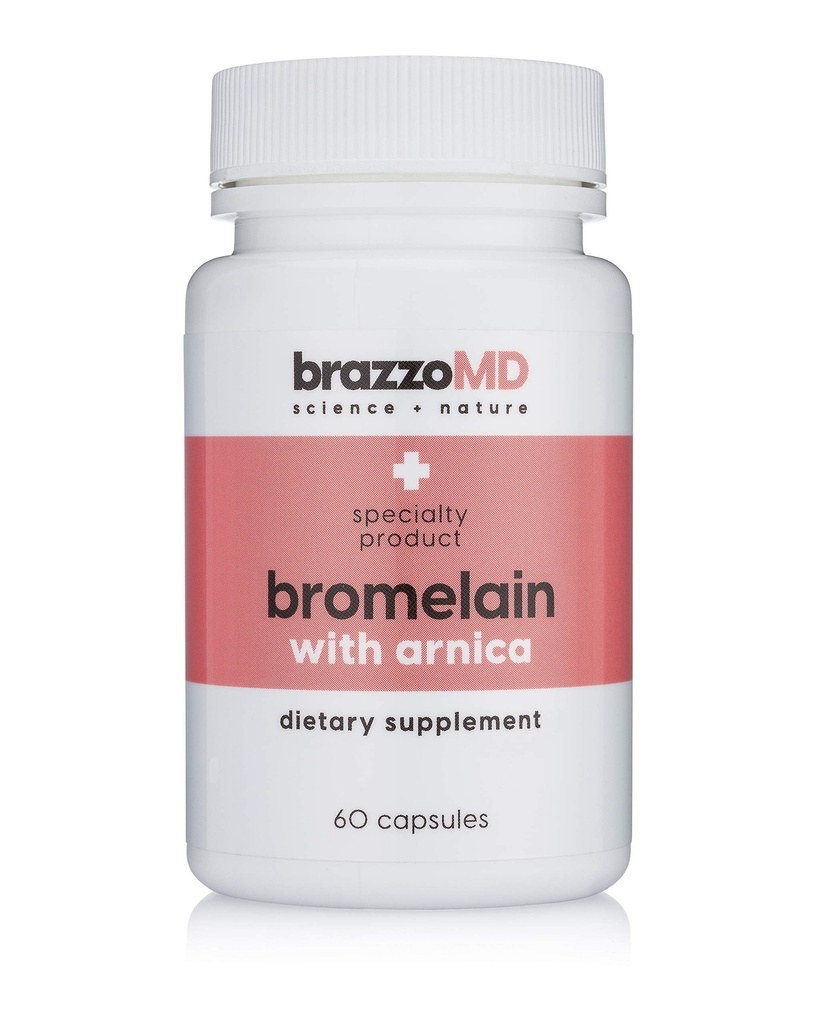 BrazzoMD Bromelain with Arnica - 饮食补充 - 60 卡普尔