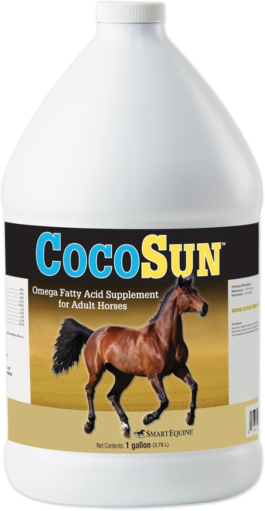 CocoSunTM Omega Horse Supplements QQ Omega 3, 6, 9 健康皮肤与光辉大衣的理想补编 QQ Horse Supplements for Weight Gain QQ 1 Gallon