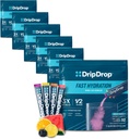 DripDrop 水分包 - 粗体 Varige Pack - 单服务电解质 粉末 饮料 混合物 - 西瓜,贝里,柠檬,橙色 - 非GMO, Gluten Free, Vegan - 192棒