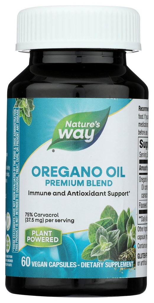 自然之道 Oregano 石油、污染物和抗氧化剂支助补编*