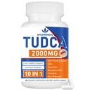 2000mg Tudca Liver支助补编,Tudca Bile Salt,配有牛奶硝酸盐和Nac,60 Capsules,30天,支持Liver,解毒,免疫系统