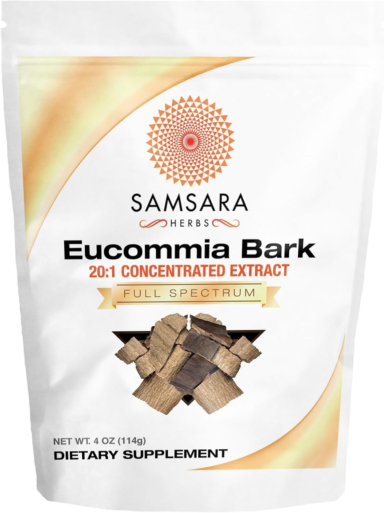 Samsara Herbs Eucommia 抽取粉末 - 20:1 集中抽取(4oz/114g)