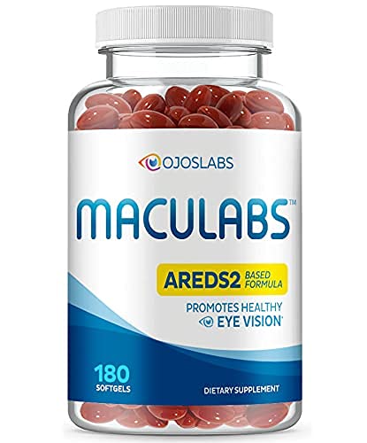 眼维他命 - AREDS 2 基于公式 - 眼维他命与Lutein & Zeaxanthin 用于 Macular 健康 - 成人的愿景补充 - 180 Softgels Supports and Care for Eyes - 在美国制造