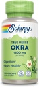 SOLARAY OKRA水果 1600 mg - 健康支持的高纤维补充剂 - 富含可溶性纤维的来源 - 平均6.4 g Fresh Okra per service, Vegan, 60-日保障 - 25 service, 100 Veg Caps