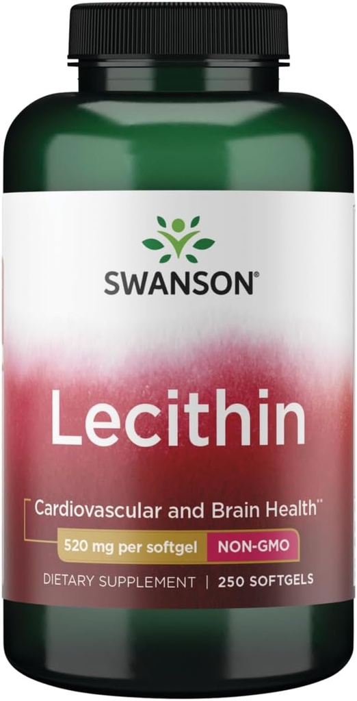 Swanson Lecithin 非GMO 520毫克 250 sgels