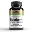 带维生素C和Echinacea Capsules 60 Ea的风车长老莓