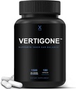 HOMX VertiGone - 迷魂救济 - 时间测试成份 - 古天然内耳平衡补充剂 - 缓解头晕,恶心,旋动和摇动感 - 非转基因 - 晕眩援助药