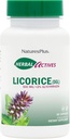 Natures Plus 草药活性剂(DGL) 500 mg - 60 capsules, pack of 4 - 支持健康消化和整体健康 - 蔬菜,Gluten Free - 240 总服务量