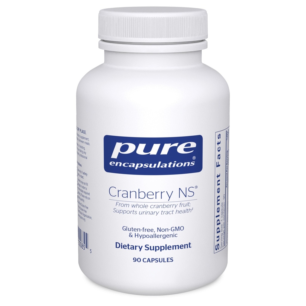 纯封装 Cranberry NS 支持尿道切除疗法的假封装补充 90 Capsules