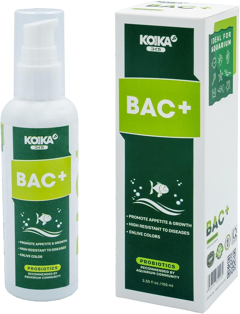 韩国BAC+ 水族馆代用品、豁免促进、疾病抗药性和改进消化系统(BAC+,105毫升)