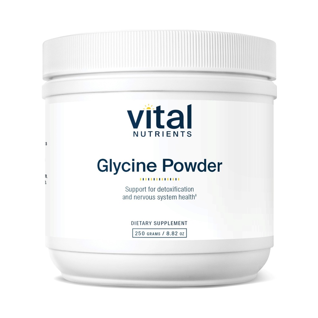 重要营养物质 Glycine 粉末 250g | 氨基酸 推动安眠、减轻压力、记忆和认知支持 * | Vegan Glycine 补充 | Gluten,乳品,Soy Free | 非GMO | 625 服务
