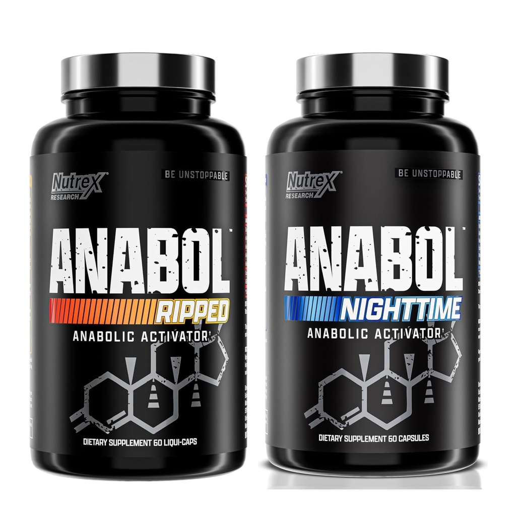 Nutrex 研究 Anabol ripped & Nighttime PM Muscle Builder 和 Shredding Combo 互联网档案馆的存檔,存档日期2013-12-20.