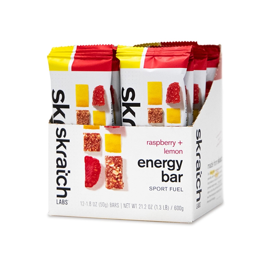 SKRATCH LABS 能源酒吧 + Raspberry + Lemon (12包) + Plant 基于健康的小吃 → 低糖 - 4g 蛋白质 → 非gmo 自由, 豆类自由,素食,犹太教