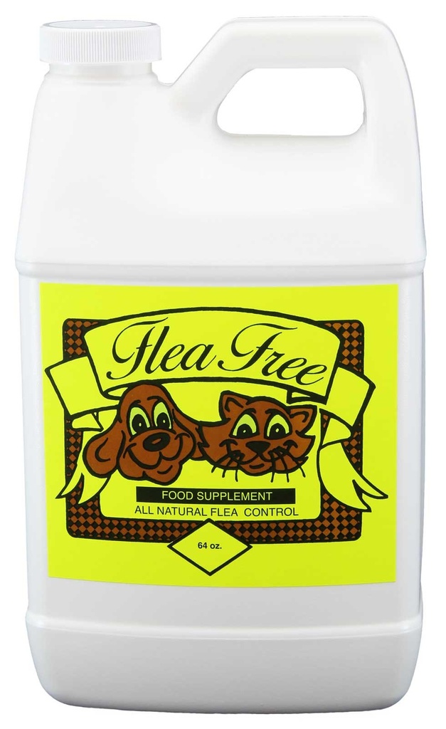 Flea-Free 有机食品补充品和自然宠物产品,64 Ounce