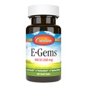 卡尔森实验室 E-Gems 天然维生素E,400 IU,60 Softgels