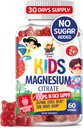 儿童与成人用镁(Gummys for Kids & Adults) - 100mg - 冷静用镁(Calm Magnesium Chews) - Mood & Muscle 支持用镁(Citrate Chew) 补充用镁(Gummys) - 60 Gummys