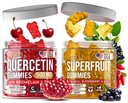 Joyli Quercetin & Superfecuties Gummys Bundle – Immune & Antioxidant Support – Vegan 多维他命公式 维生素 A, C, D, E, Zinc, Goji & Elderberry – 2 Pack for 成人