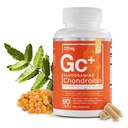 Glucosamine Chondroitin MSM Boswellia Serrata Hyaluronic酸补充剂 弹性联合支持抗氧化剂补充剂-90卡普尔