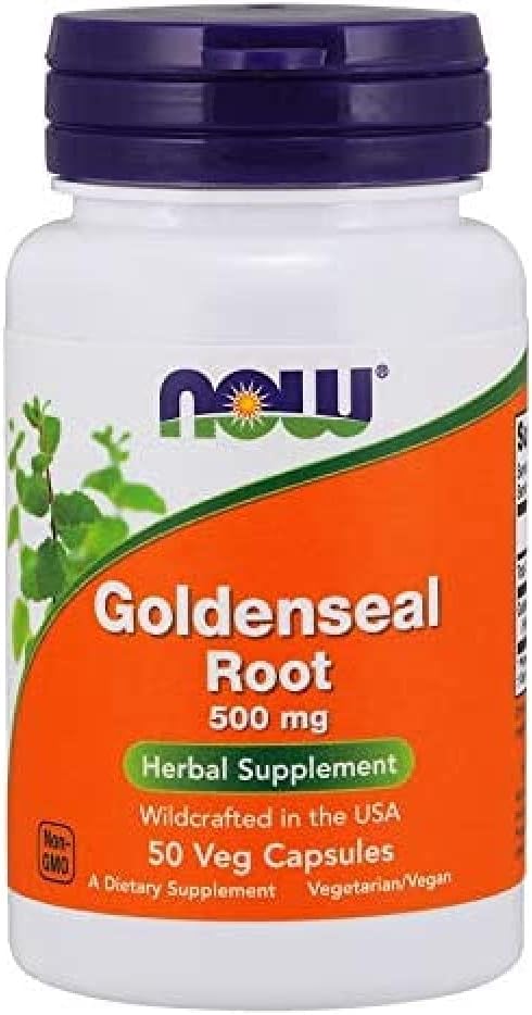 现在食品 GOLDENSEL ROOT 500 mg 50 CAPS