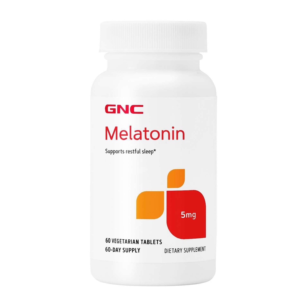 GNC Melatonin 5mg, 支持安眠, 60平板