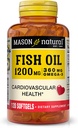 MASON 天然鱼油 1,200 mg Omega-3 360 mg - 健康心,支持循环功能,改善心血管健康,120软胶
