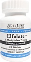 ELFOLATE 7.5mg L-Methylfolate Methylfolate Methylfolate 医疗食品补充专业强力活性纯能剂 30片