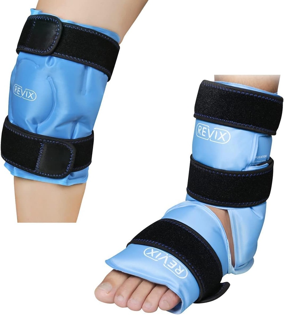 REVIX Ankle 冰包 伤者可重复使用,REVIX 冰包 膝盖疼痛减轻,腿伤者可重复使用Gel冰包