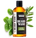 Leven Rose Beard Wash Shampo, 由游侠Groming Co, 硫酸自由天然胡子清洁剂和男性条件器, 茶树和辣椒薄荷促进生长和 Thicking, Paraben Free 4 oz