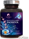 Myo-Inositol & D-Chiro Inositol 1025mg - 40:1 有机支助的理想比率,Vegan Myo & Dhiro 妇女自然平衡和荷尔蒙支助补编,维生素B8,非GMO - 120卡普尔
