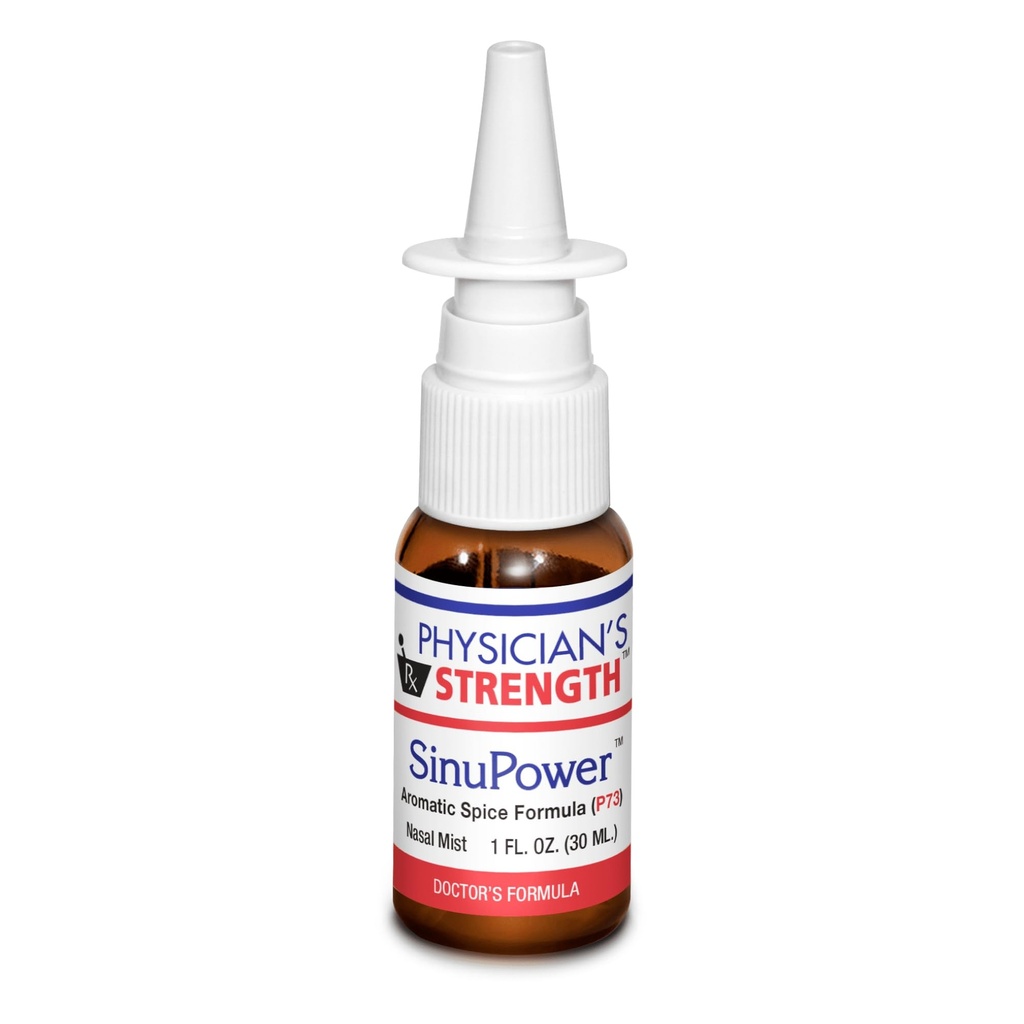 物理学家的强力SinuPower雾 - 1 fl oz - 支持健康鼻膜 & Sinuses - 与 P73 Oregano - 非附加